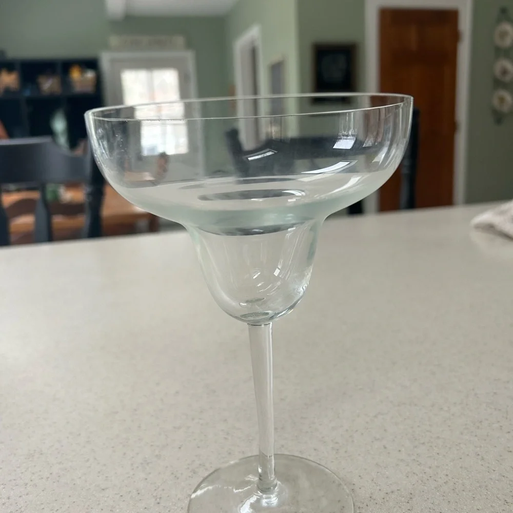6 Crate and Barrel Traditional Margarita Glasses.